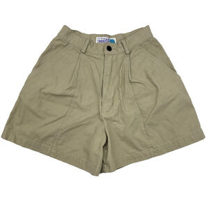 RARE Vintage 90s The North Face 100% Cotton High Rise Khaki Shorts 6 23x4"